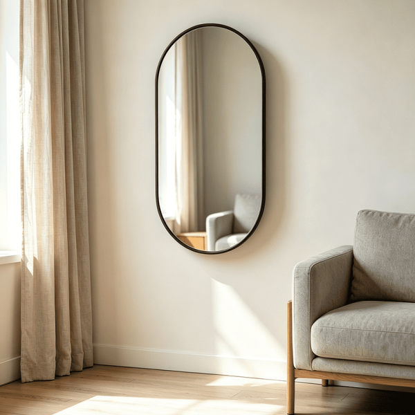 Capsule Metal Frame Mirror