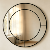 black round wall mirror Round Mirror with Mirrored Frame
