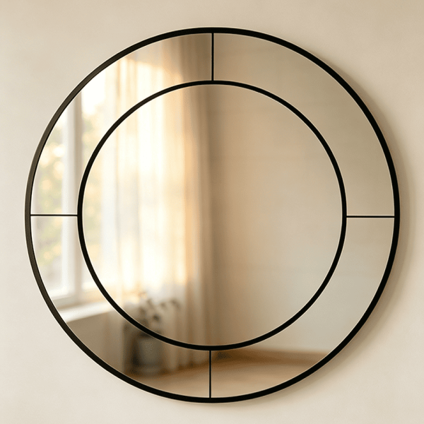 black round wall mirror Round Mirror with Mirrored Frame