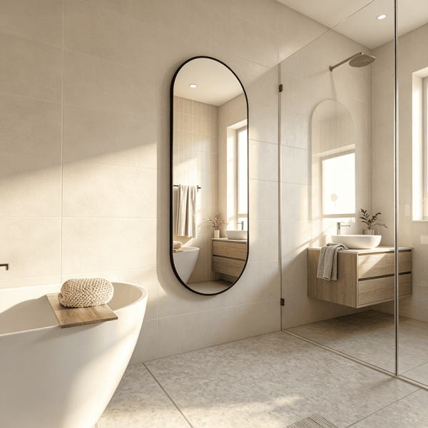Capsule Metal Frame Mirror