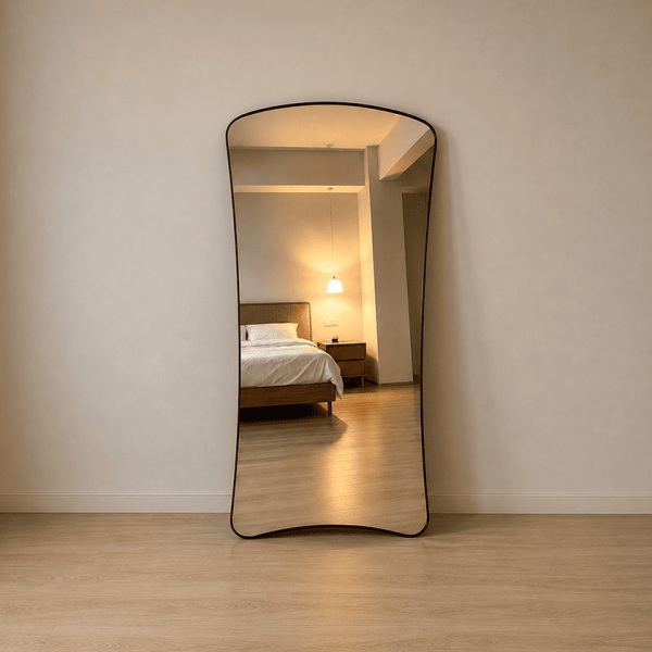 concave full length mirror Hourglass Full Length Mirror