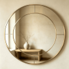 concentric round wall mirror Round Mirror with Mirrored Frame