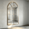 fanlight mirror Arched Window Pane Wall Mirror