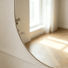 full body oval mirror gold frame detail Oval Full Length Mirror