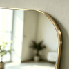 gold full length mirror frame detail Rounded Corner Full Length Mirror
