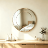 gold round wall mirror Round Mirror with Mirrored Frame