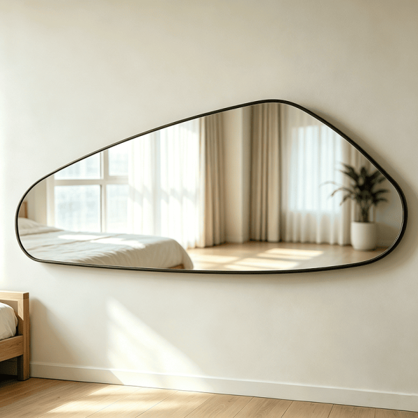 horizontal wall mirror Organic Asymmetrical Wall Mirror