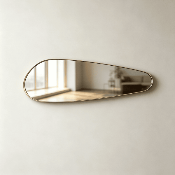 irregular wall asymmetrical mirror Organic Pebble Wall Mirror