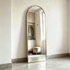 Arched Metal Floor Mirror
