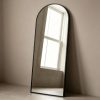 Arched Metal Floor Mirror