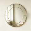 mirror within a mirror Round Mirror with Mirrored Frame