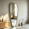 pebble shape full length wall mirror Organic Pebble Wall Mirror