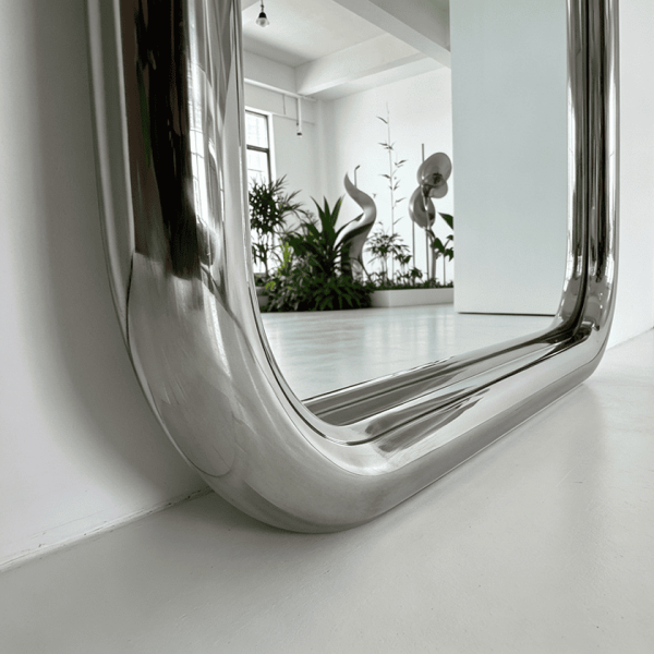 Silver Arched Full Length Mirror