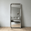 rounded corner full length mirror Silver Rectangle Full Length Mirror