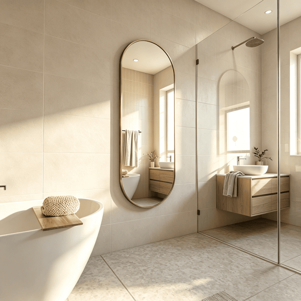Capsule Metal Frame Mirror