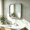 Rounded Square Stainless Steel Mirror