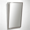 stainless steel fixed tilt mirror Brushed Stainless Steel Fixed Tilt Mirror