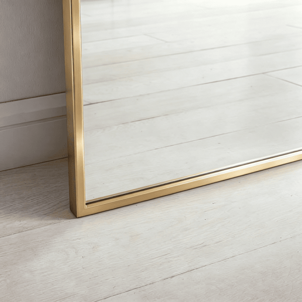 Arched Metal Floor Mirror