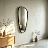 vertical asymmetrical wall mirror Organic Pebble Wall Mirror