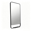 wall mounted mirror with shelf Black Bathroom Mirror with Shelf