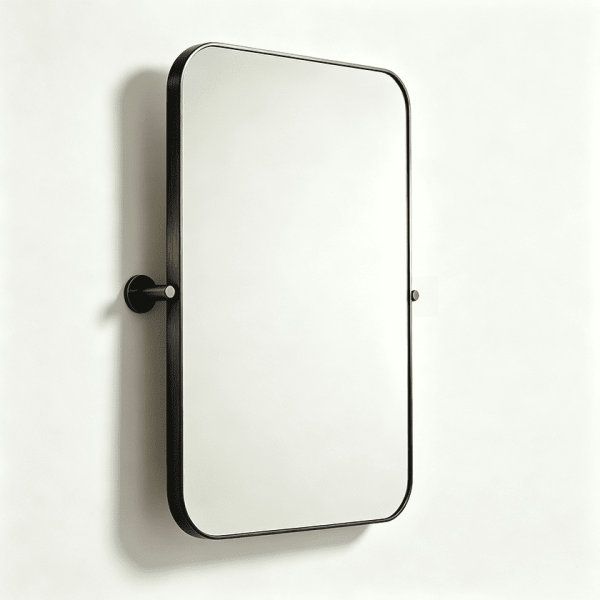 wall mounted pivot mirror Rounded Rectangle Pivot Mirror